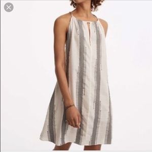 Lou & Grey striped halter swing tent dress XS